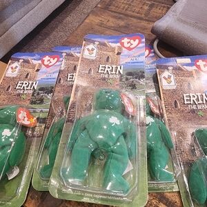 Ty Erin Green Bear with Shamrock